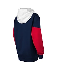 Big Boys and Girls Ash, Navy Usmnt Champion League Fleece Pullover Hoodie