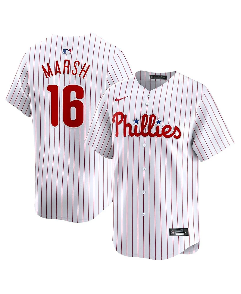 Men's Nike Brandon Marsh White Philadelphia Phillies Home limited Player Jersey