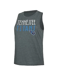 Women's Concepts Sport Navy, Charcoal Distressed Tennessee Titans Muscle Tank Top and Pants Lounge Set