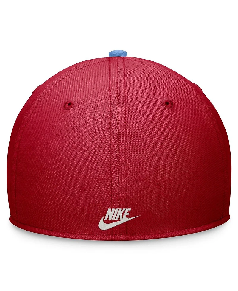 Men's Nike Red, Light Blue St. Louis Cardinals Cooperstown Collection Rewind Swooshflex Performance Hat