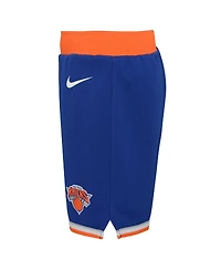 Little Boys and Girls Nike Blue New York Knicks Icon Replica jersey Shorts