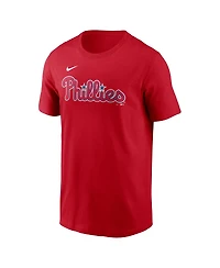 Men's Nike Bryce Harper Red Philadelphia Phillies Fuse Name and Number T-shirt