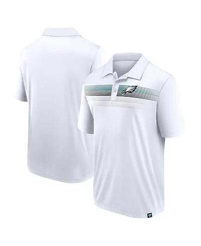 Men's Fanatics White Philadelphia Eagles Victory For Us Interlock Polo Shirt