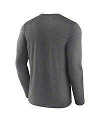 Men's Fanatics Heather Charcoal Brooklyn Nets Three-Point Play T-shirt
