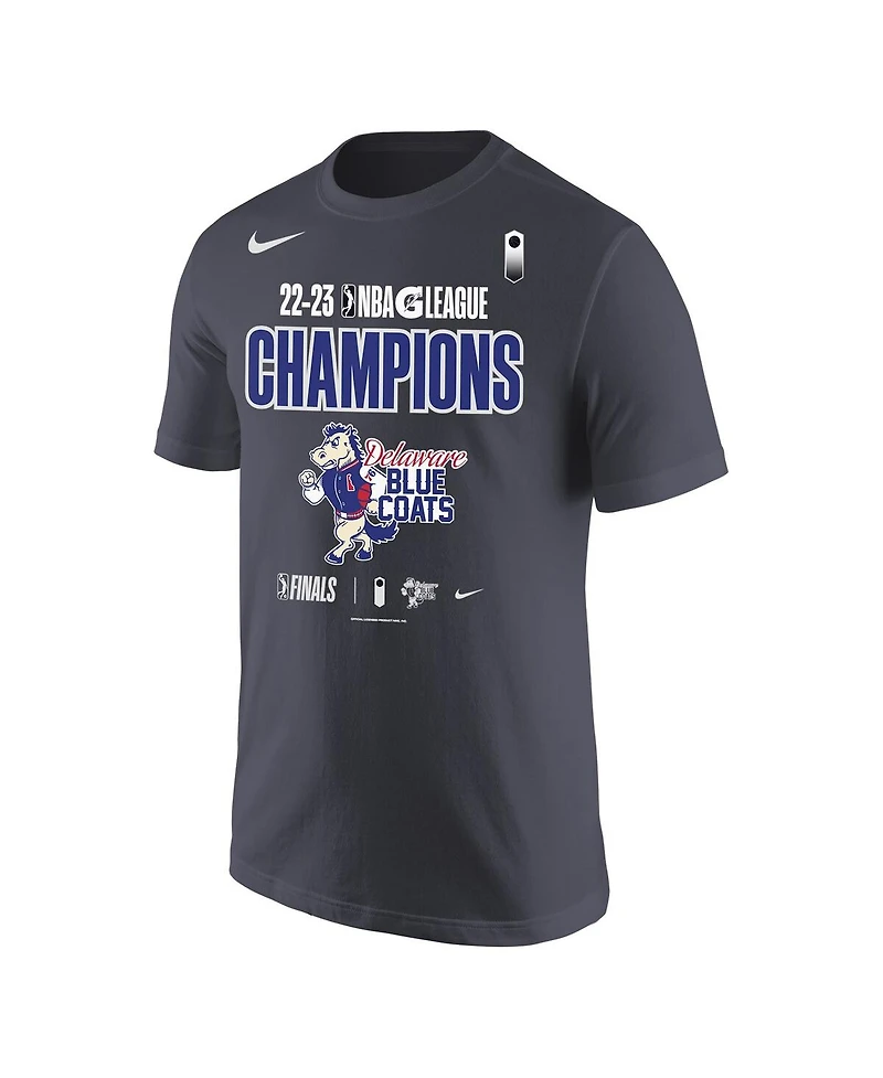 Men's Nike Anthracite Delaware Blue Coats 2023 Nba G-League Champions T-shirt