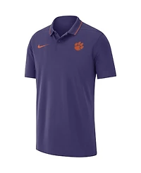 Men's Nike Purple Clemson Tigers 2023 Coaches Performance Polo Shirt