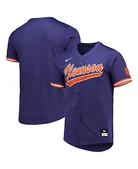 Men's Nike Purple Clemson Tigers Replica Baseball Jersey