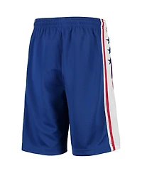 Big Boys and Girls Nike Royal Philadelphia 76ers 2020/21 Swingman Shorts - Icon Edition