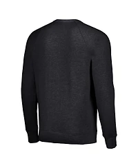 Men's and Women's Homage Charcoal Distressed Orlando Magic Slam Dunk Sesame Tri-Blend Crew Raglan Pullover Sweatshirt