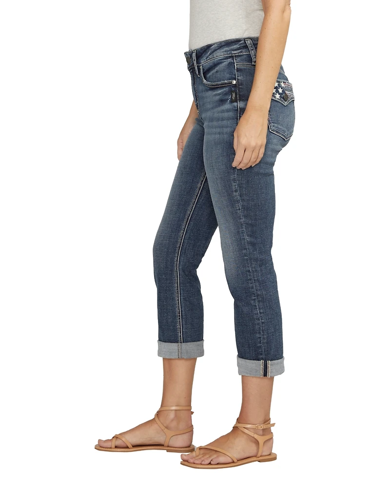 Silver Jeans Co. Suki Mid Rise Americana Capri