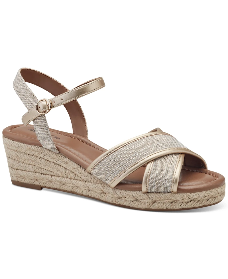 Style & Co Women's Leahh Strappy Espadrille Wedge Sandals, Created for Macy's