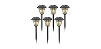 Maggift Solar Garden Path Lights 6-Pack Led Waterproof Outdoor Patio Yard Landscape