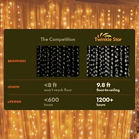 2-Pack 300 Count Led Fairy String Lights Indoor Outdoor Waterproof Decor