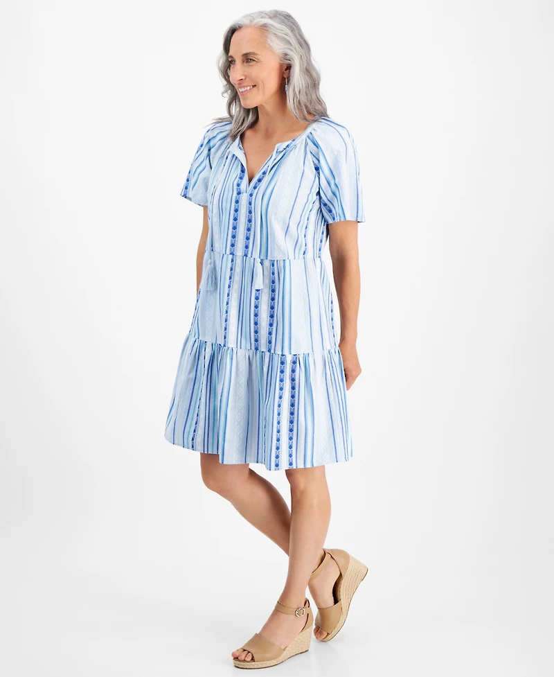 Style & Co Petite Tiered Dress, Created for Macy's