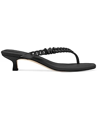 Michael Michael Kors Zaza Slip On Embellished Thong Kitten-Heel Sandals