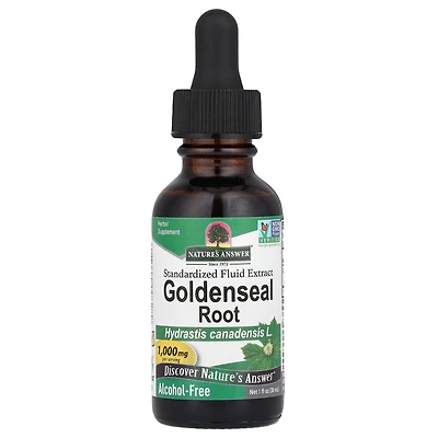 Nature's Answer Goldenseal Root Standardized Fluid Extract Alcohol-Free 1 000 mg - 1 fl