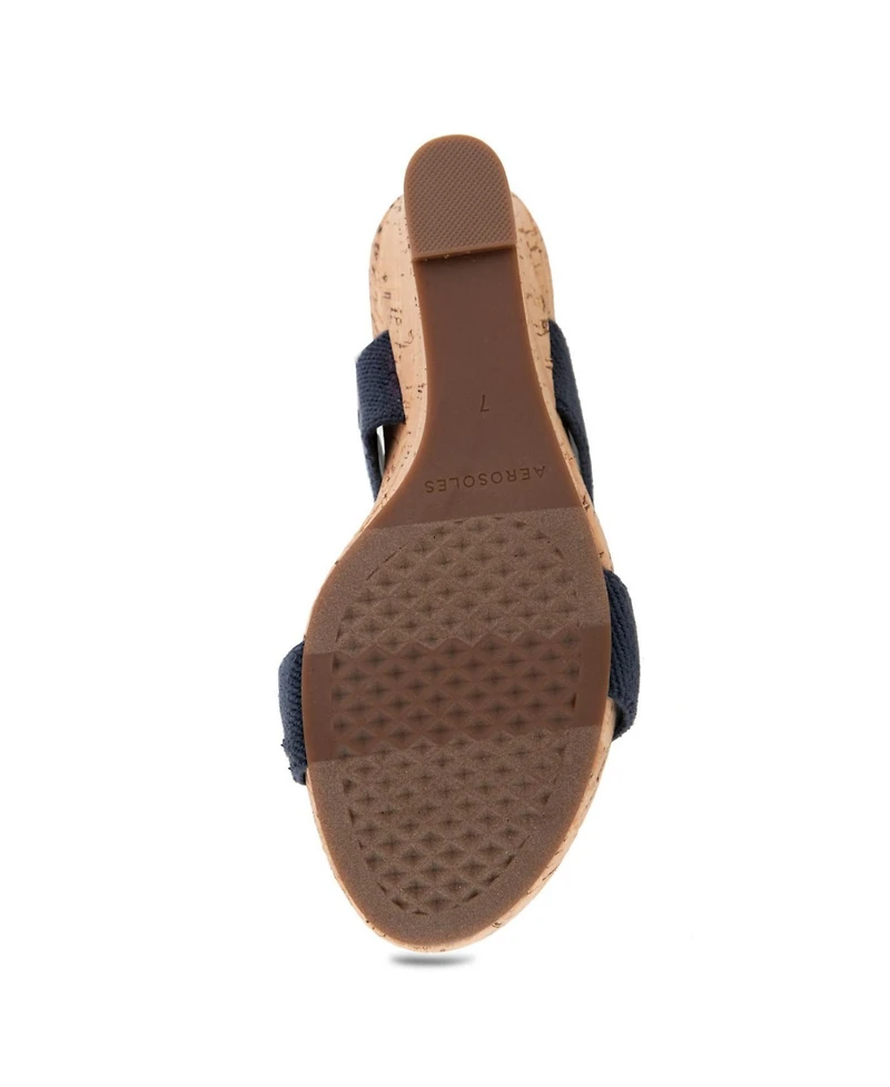Aerosoles Women's Paxton Buckle Strap Wedge Sandals