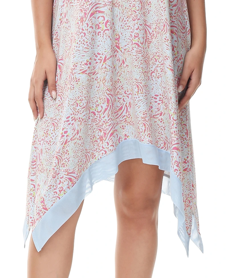 Lori Goldstein Women's Printed Short Sleeve Sleepshirt