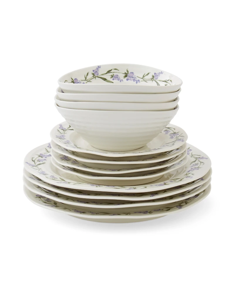 Portmeirion Sophie Conran Lavandula 12-Pc Dinnerware Set, Service for 4
