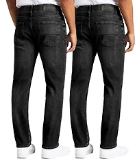 Blu Rock Men's Flex Stretch Slim Straight Jeans, Pack of 2