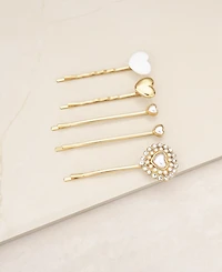 Ettika Lonely Hearts Club Hair Pin Set