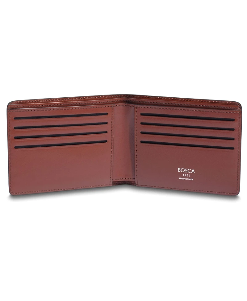 Bosca Italia Slim 8-Slot Men's Pocket Wallet Made In Italy