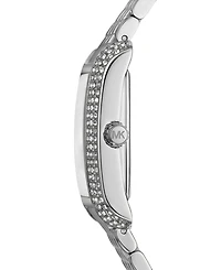 Michael Kors Women's Emery Three-Hand Silver-Tone Stainless Steel Watch 27mm x 33mm