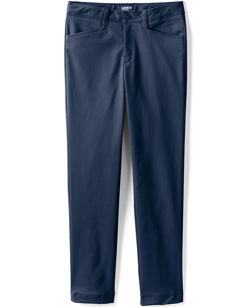 Lands' End Little Girls Slim Fit Stretch Chino Pants