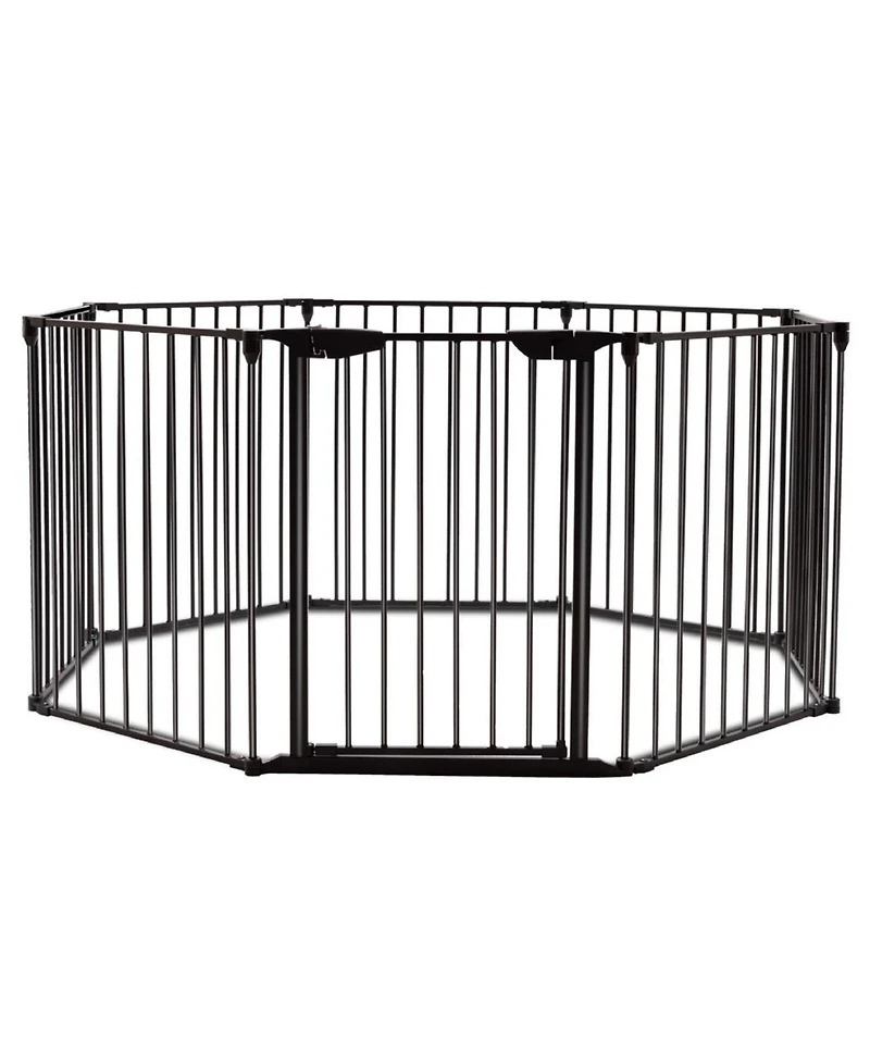 Slickblue Girls 8 Panel Metal Gate Multifunction Pet Safe Playpen
