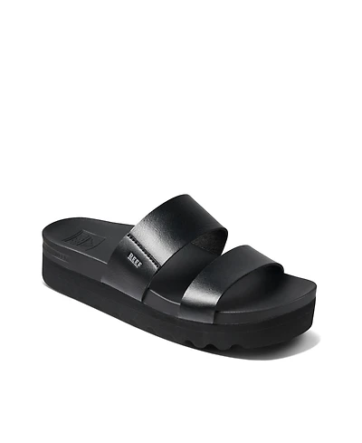 Reef Women's Cushion Vista Hi Slip-On Platform Slide Sandals