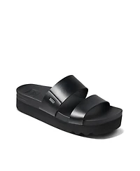 Reef Women's Cushion Vista Hi Slip-On Platform Slide Sandals