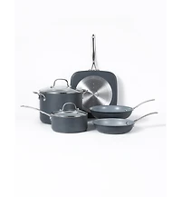 Commercial Chef 7-Piece Ecopan Cookware Set for Home & Kitchen, Hard Anodized Aluminum Pots and Pans Set Nonstick with Skillet, Saucepan, Stock Pot an