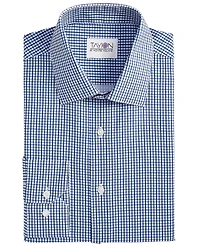 Tayion Collection Men's Slim-Fit Check Dress Shirt