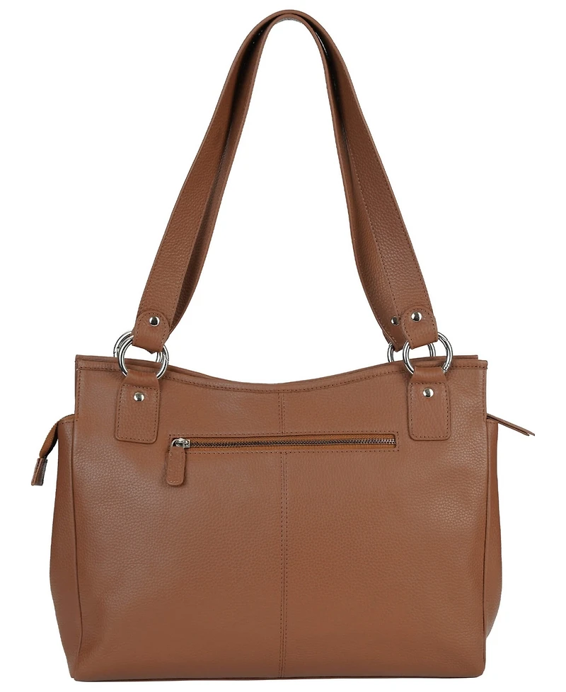 Mancini Pebble Kelsea Leather Shoulder Bag