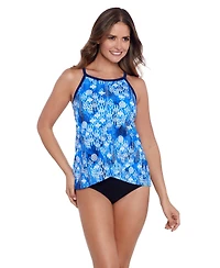 Shapesolver by Mimi Flamingo Women's ShapeSolver High Neck Tankini Swimsuit Top