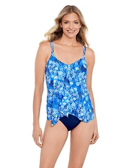 ShapeSolver by Mimi Flamingo Women's Handkerchief Fauxkini One-Piece Swimsuit