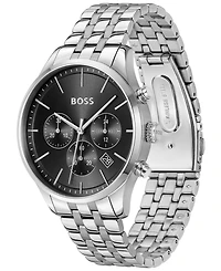 Hugo Boss Men's Chronograph Avery Stainless Steel Bracelet Watch 42mm