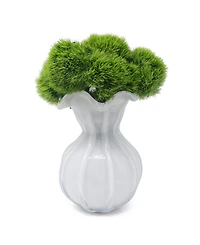 Vivience 11.75"H Glass White Vase