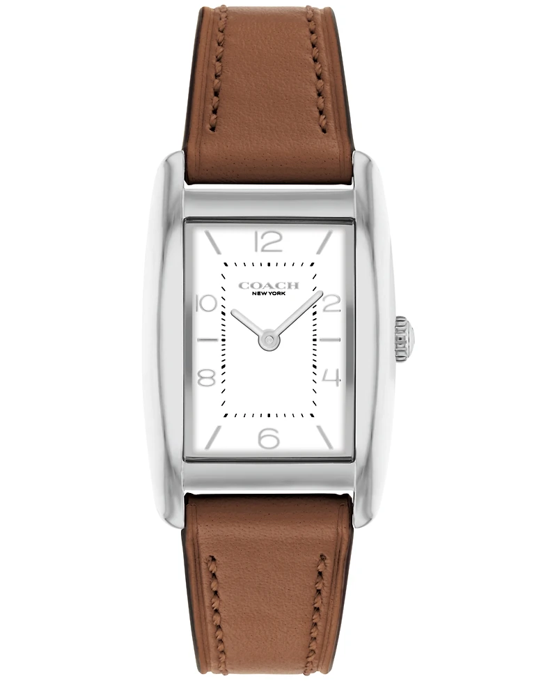 Coach Women's Reese Saddle Leather Watch 24mm