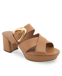 Aerosoles Women's Collin Buckle Slip-On Platforms