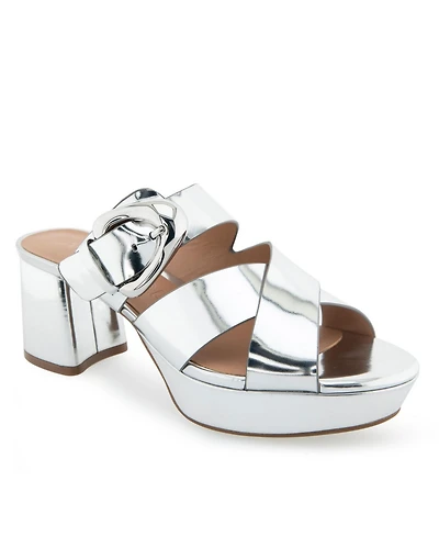 Aerosoles Women's Collin Buckle Slip-On Platforms