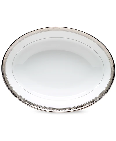 Noritake Dinnerware, Crestwood Platinum Oval Vegetable Dish