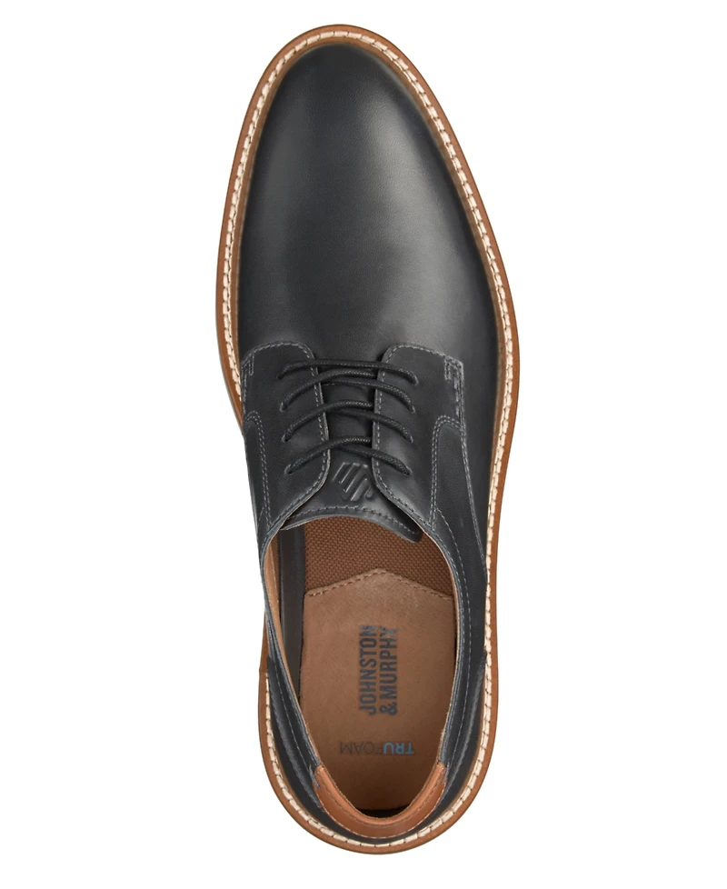 Johnston Murphy Hodges Plain Toe Oxford Casual Lace Up Shoe