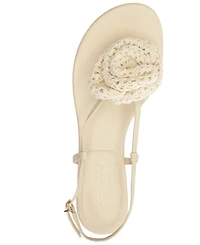 Arezzo Women's Isla Flower Flat Sandals