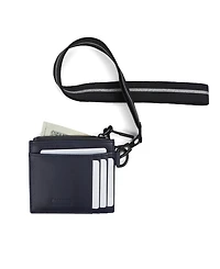 Kenneth Cole Reaction Men's Getaway Card Case Wallet with Removable Lanyard