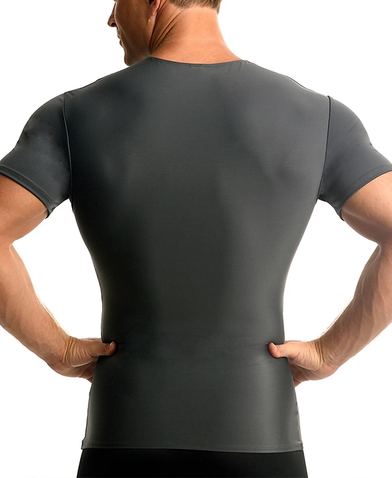 Instaslim Men's Compression Activewear Short Sleeve Crewneck T-shirt