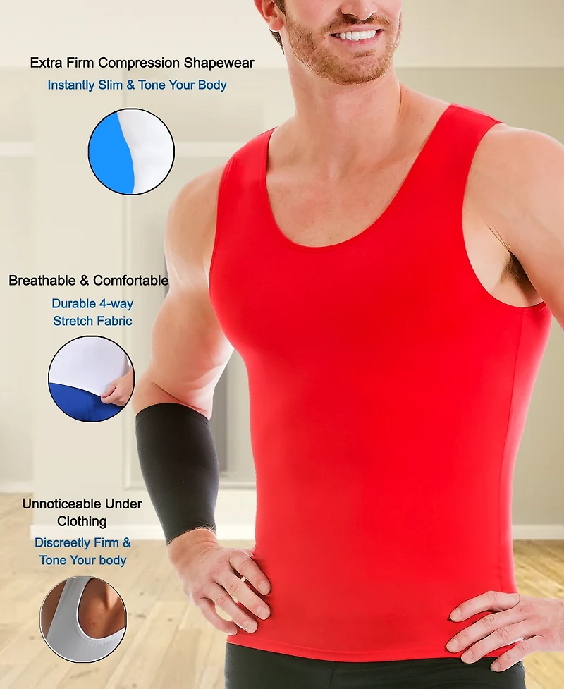 Instaslim Men's Compression Activewear Muscle Tank Top