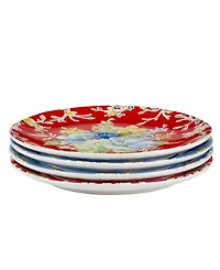 Certified International Blossom Set of 4 Dinner Plates
