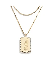 Women's Wear by Erin Andrews x Baublebar Philadelphia Phillies Dog Tag Necklace