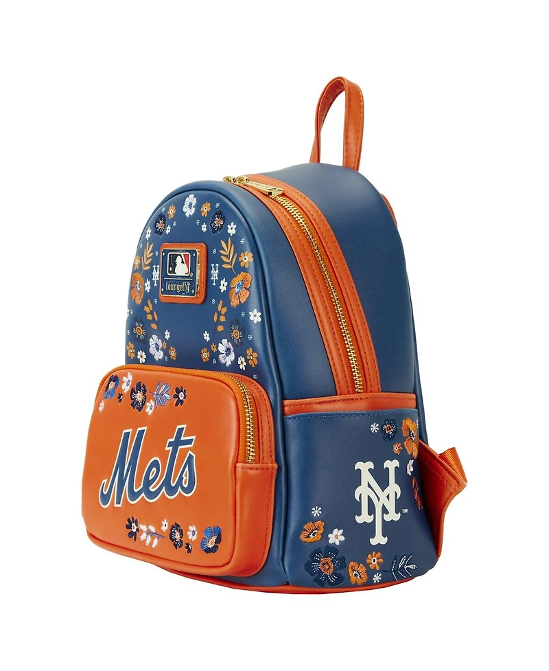 Men's and Women's Loungefly New York Mets Floral Mini Backpack
